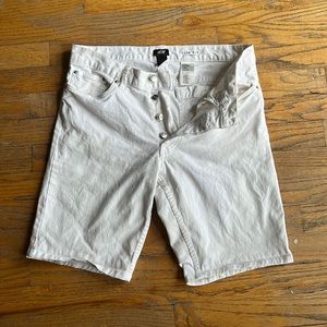 White Denim Shorts